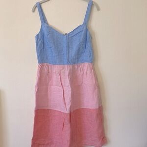 NEW Cynthia Rowley 100% Linen Sleeveless Dress